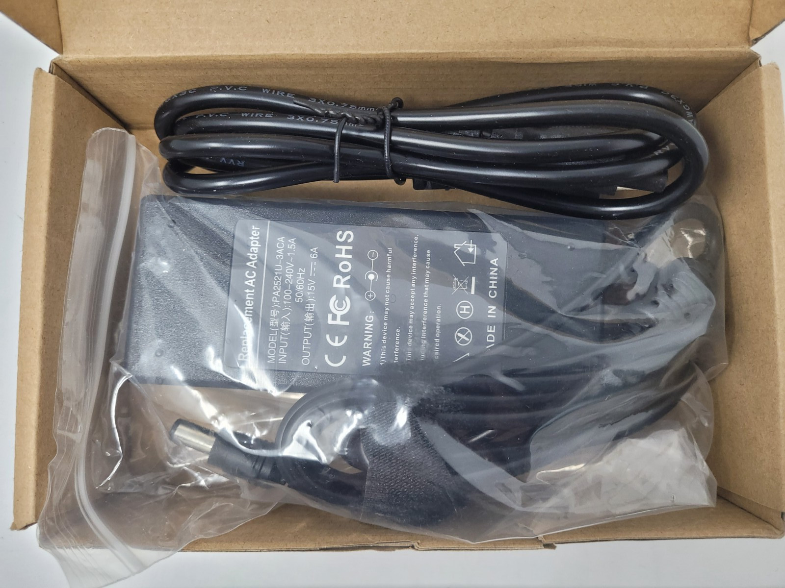 DENAQ (DQ-PA2501U-6030) Replacement AC Power Adapter for Toshiba Laptops