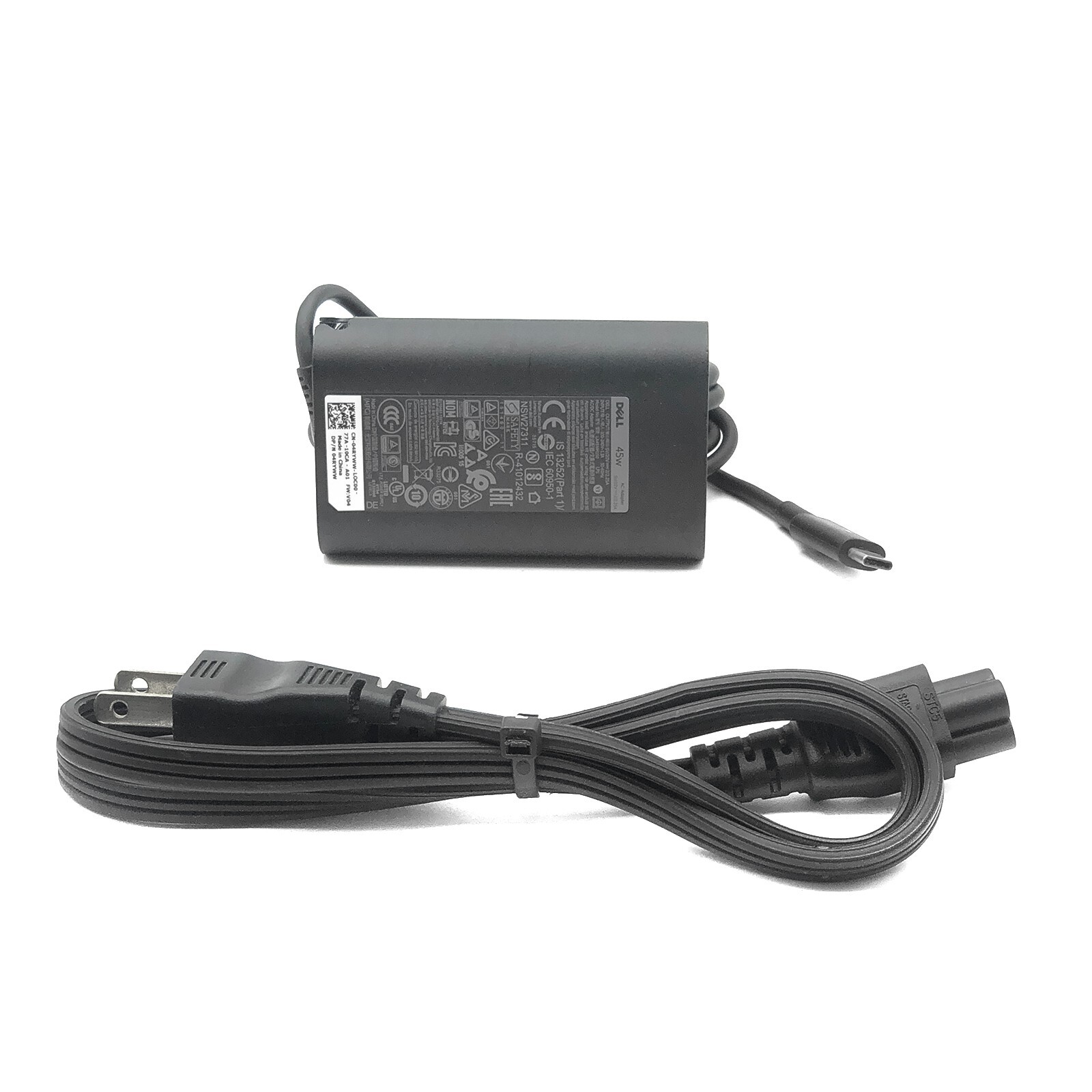 Original AC Adapter Dell LA45NM171 5-20V 3-2.25A 45W USB Type C Charger