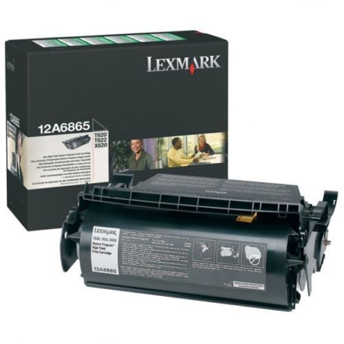 TWO (2) New Factory Sealed Genuine Lexmark 12A6865 Laser Toner Cartridges