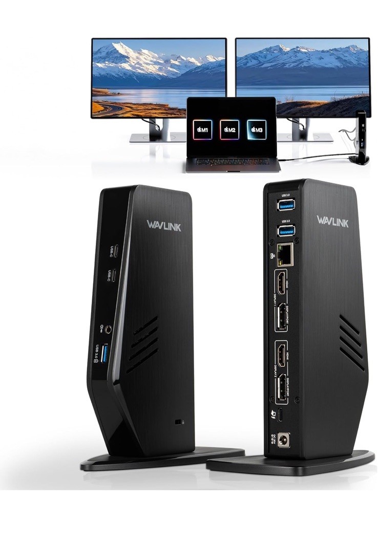 Wavlink | WL-UG69PD5 Pro | USB-C Dual 5K Universal Docking Station
