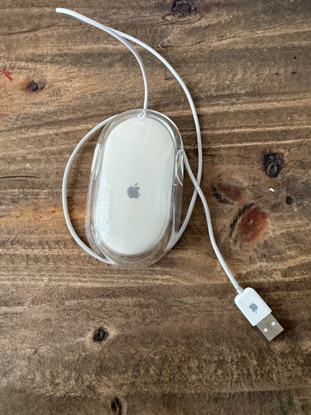 Apple Pro Mouse M5769 – White/Clear Wired USB Optical Mouse