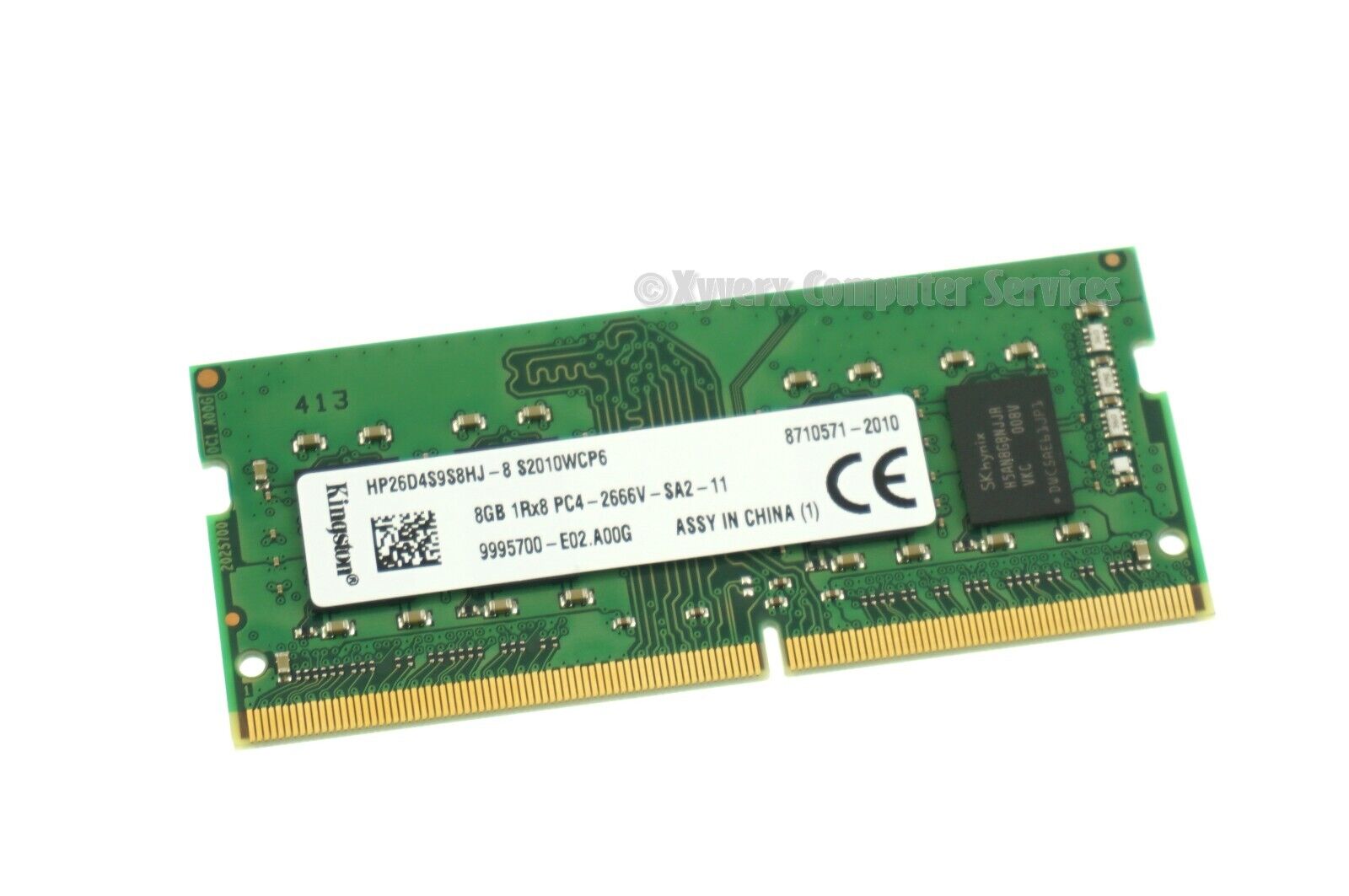 HP26D4S9S8HJ-8 GENUINE KINGSTON LAPTOP MEMORY 8GB DDR4 PC4-2666V (CA612)