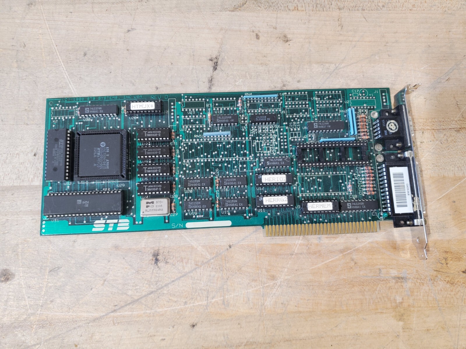 Vintage 1986 STB Systems Circuit Board Card, see pics