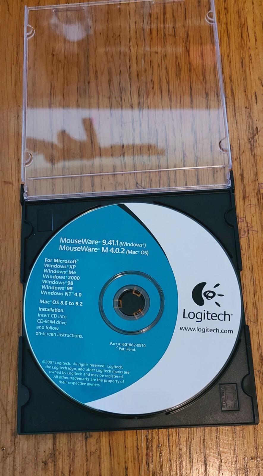 Logitech MouseWare 9.41.1 Software Disc