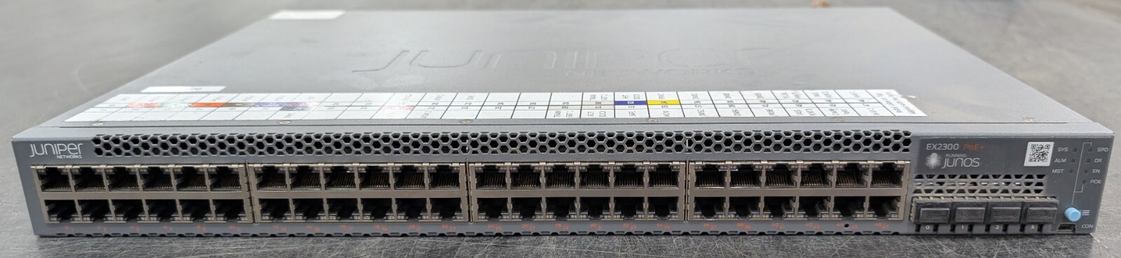 Juniper Networks EX2300-48P 48-Port Gigabit PoE Managed Ethernet Switch