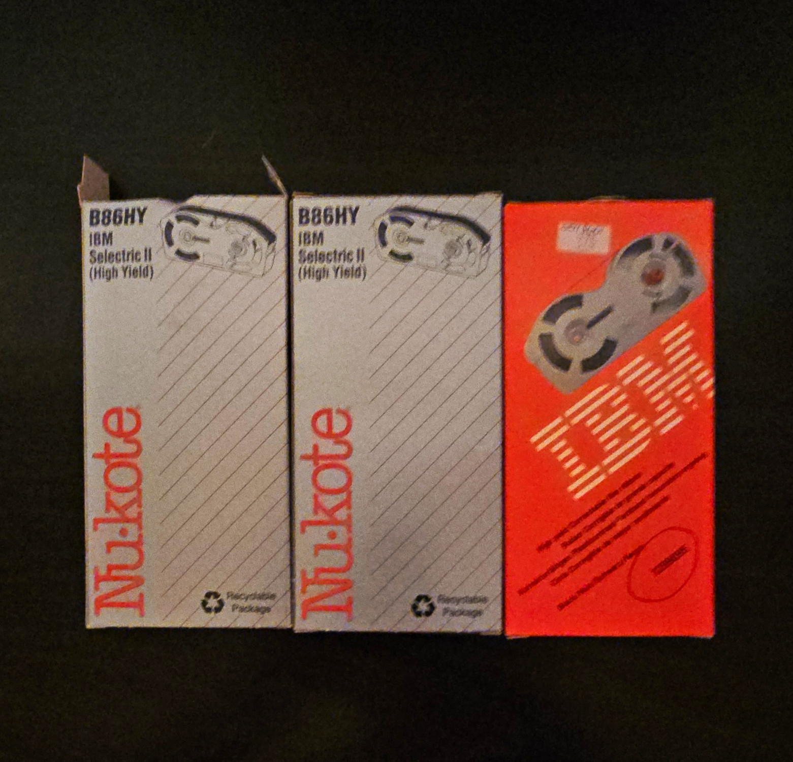 Nu-kote B86HY High Yield Black Correctable Film Ribbon for IBM Selectric II