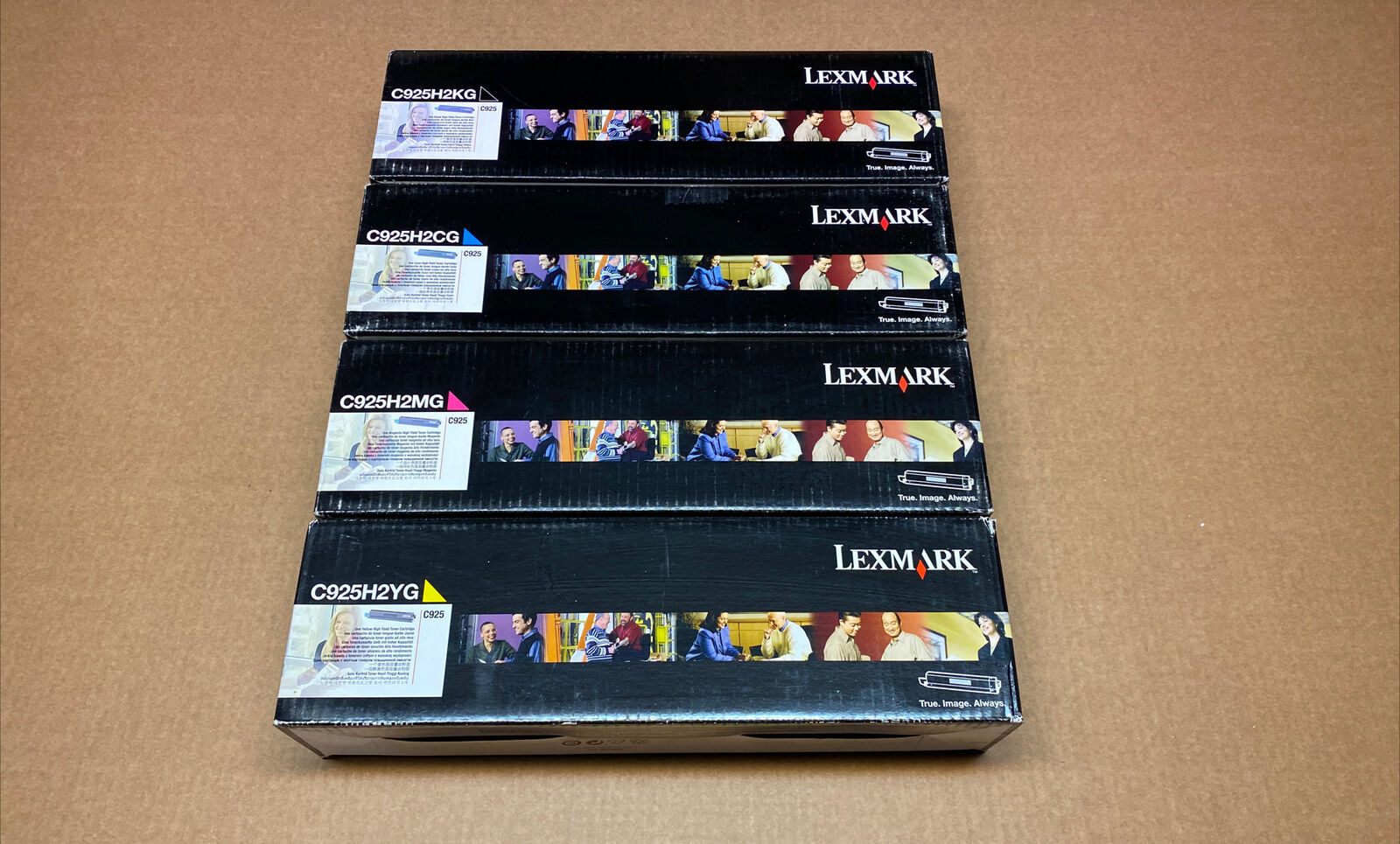 Genuine Set of 4 Lexmark C925H2CG C925H2MG C925H2YG C925H2KG CMYK Toners BNIB