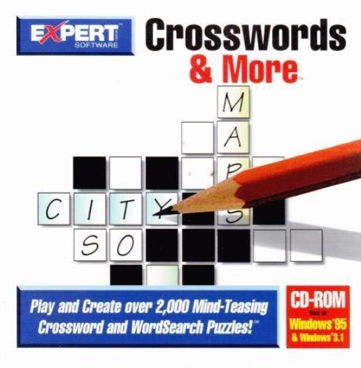 Crosswords & More PC CD play create print puzzles word search trivia brain game