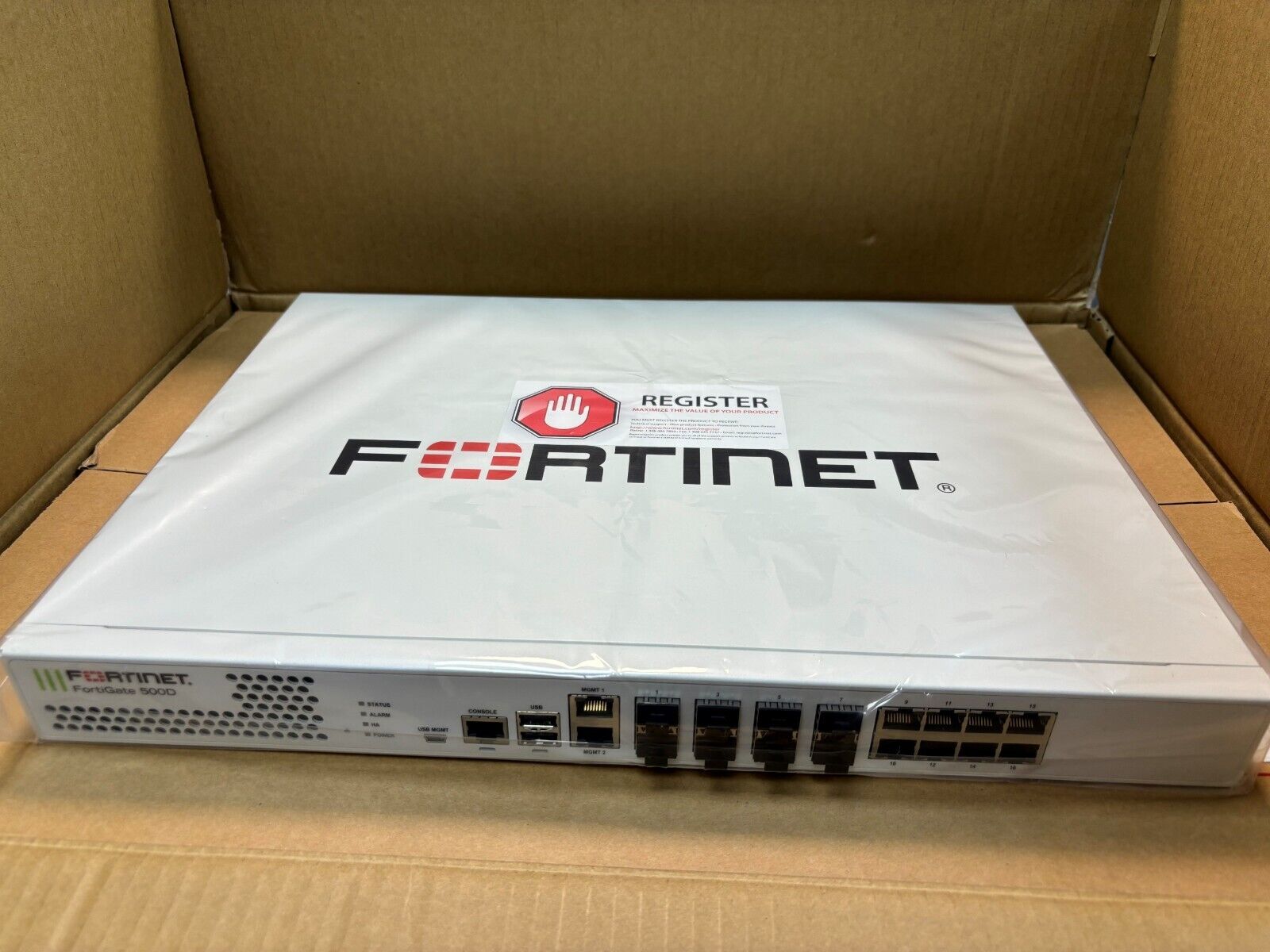 NEW Fortinet Fortigate 500D FG-500D 8x GE RJ45 ports + 8x GE SFP slots- Firewall