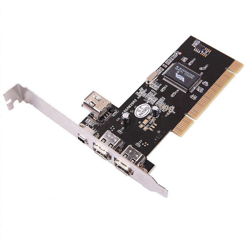 4 Ports FireWire IEEE 1394 PCI Card High Speed 400 Mpbs