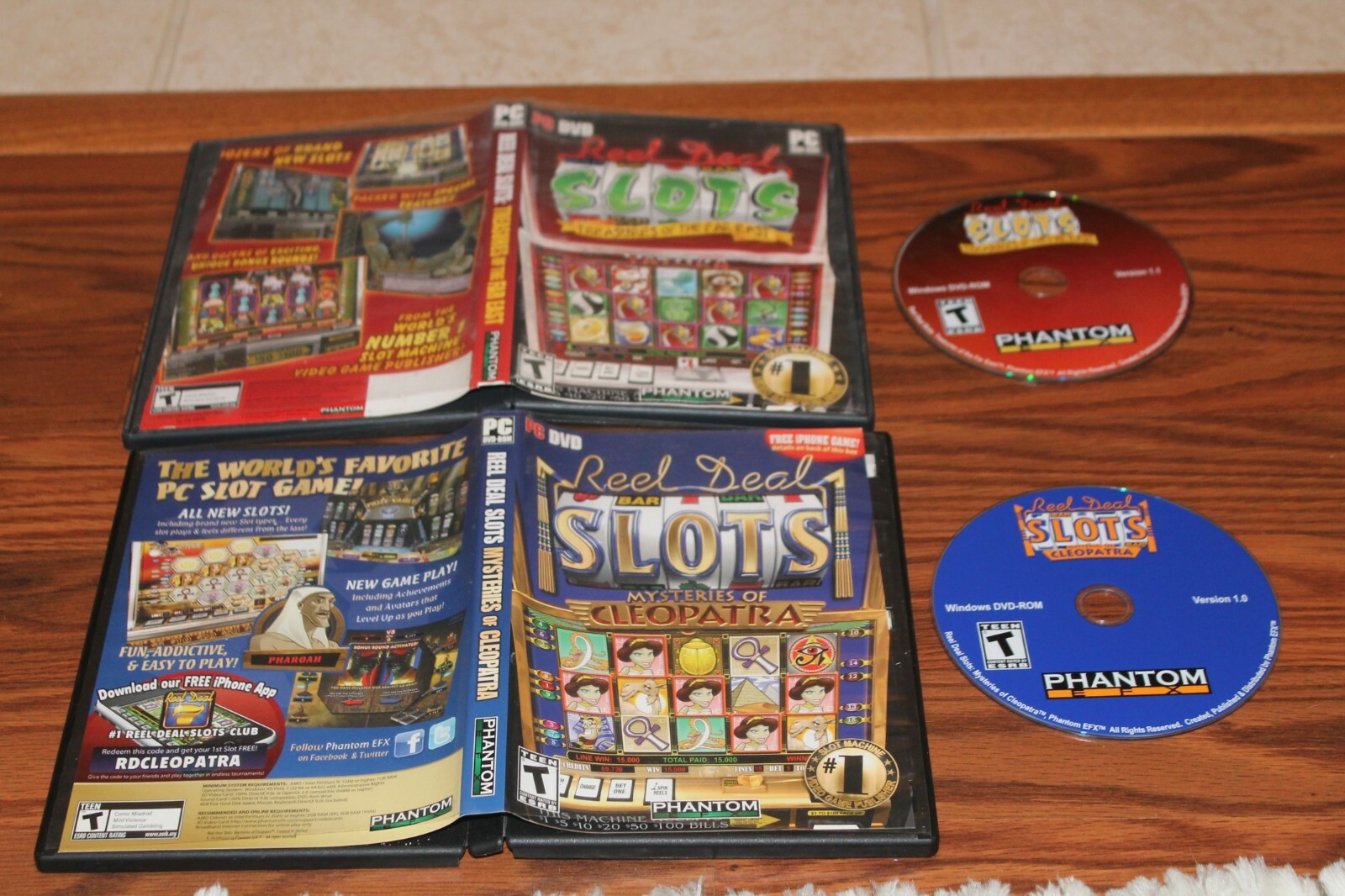 2 Reel Deal Slots Games: Mysteries of Cleopatra and Treasure of the Far East 