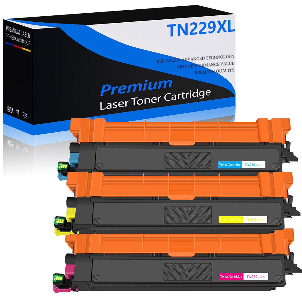 3PK TN229XL TN229-XL Color Toner Cartridge Compatible for Brother MFC-L3720CDW