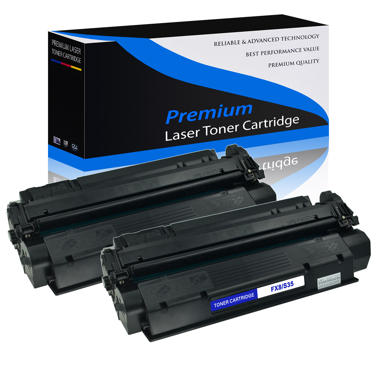 2 Pack FX8 FX-8 S35 Toner Cartridge For Canon ImageClass 510 D383 D380  D340