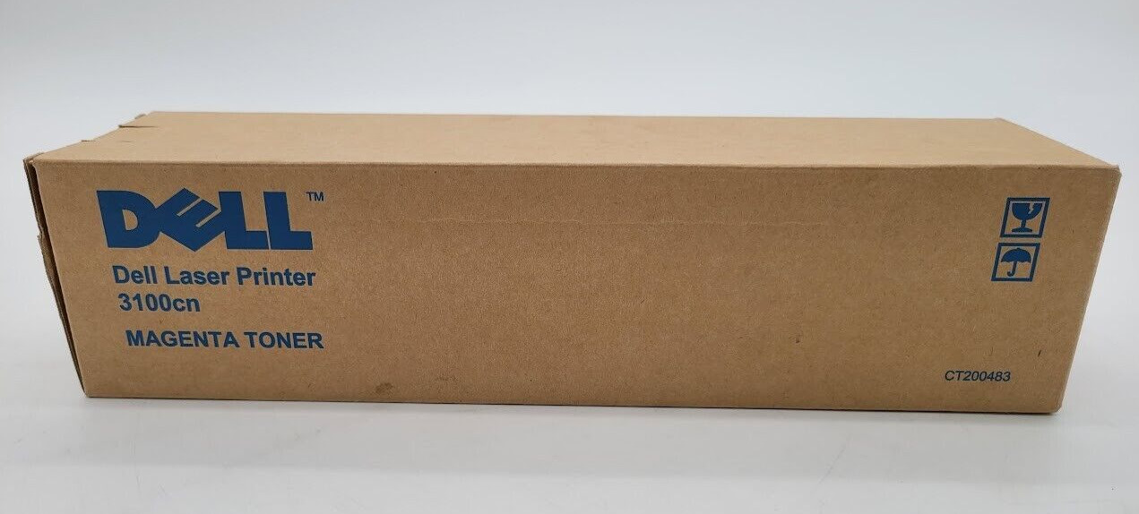 Genuine Dell 3100cn Color Laser Printer Magenta Toner Cartridge CT200483