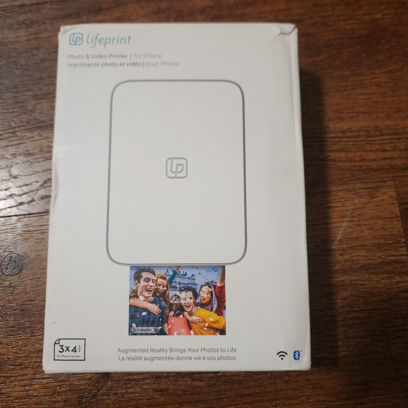 Lifeprint 3x4.5 Portable Photo and Video Printer for iPhone 3" x 4.5", White 