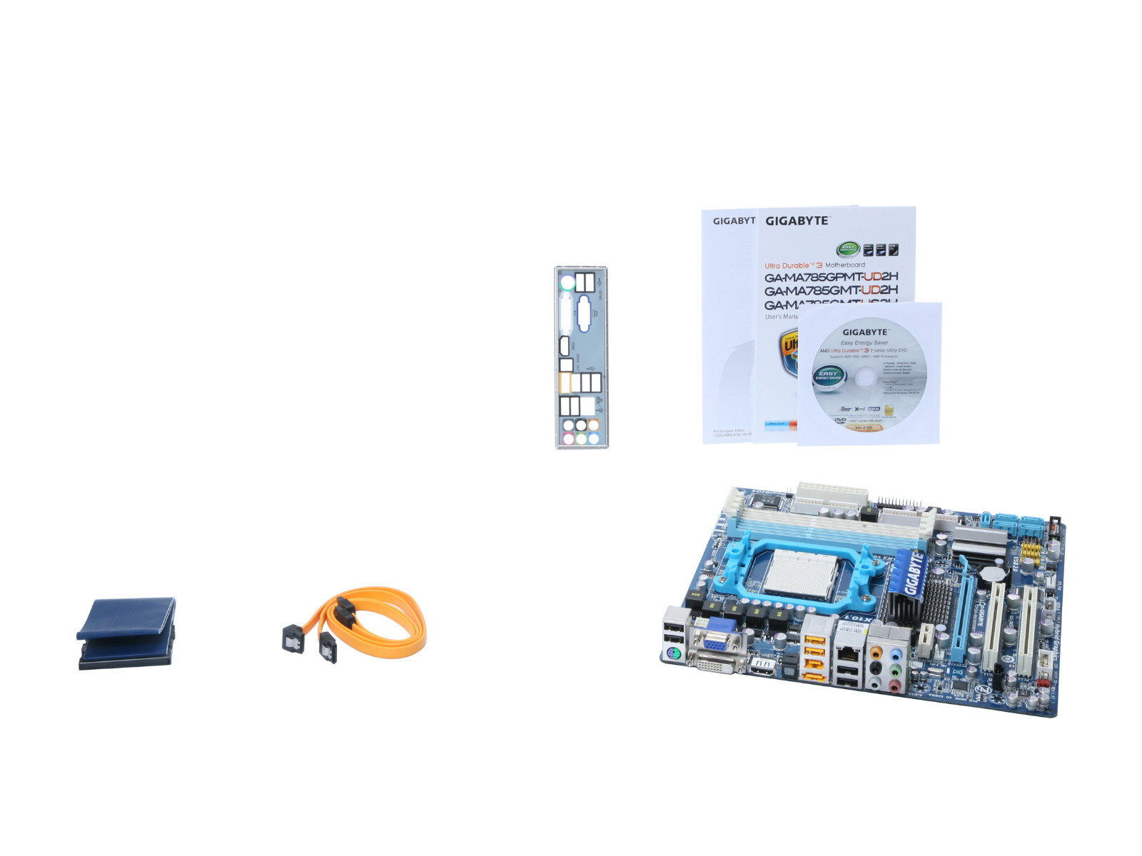 GIGABYTE GA-MA785GMT-UD2H AMD 785G Socket AM3 HDMI ATX Motherboard