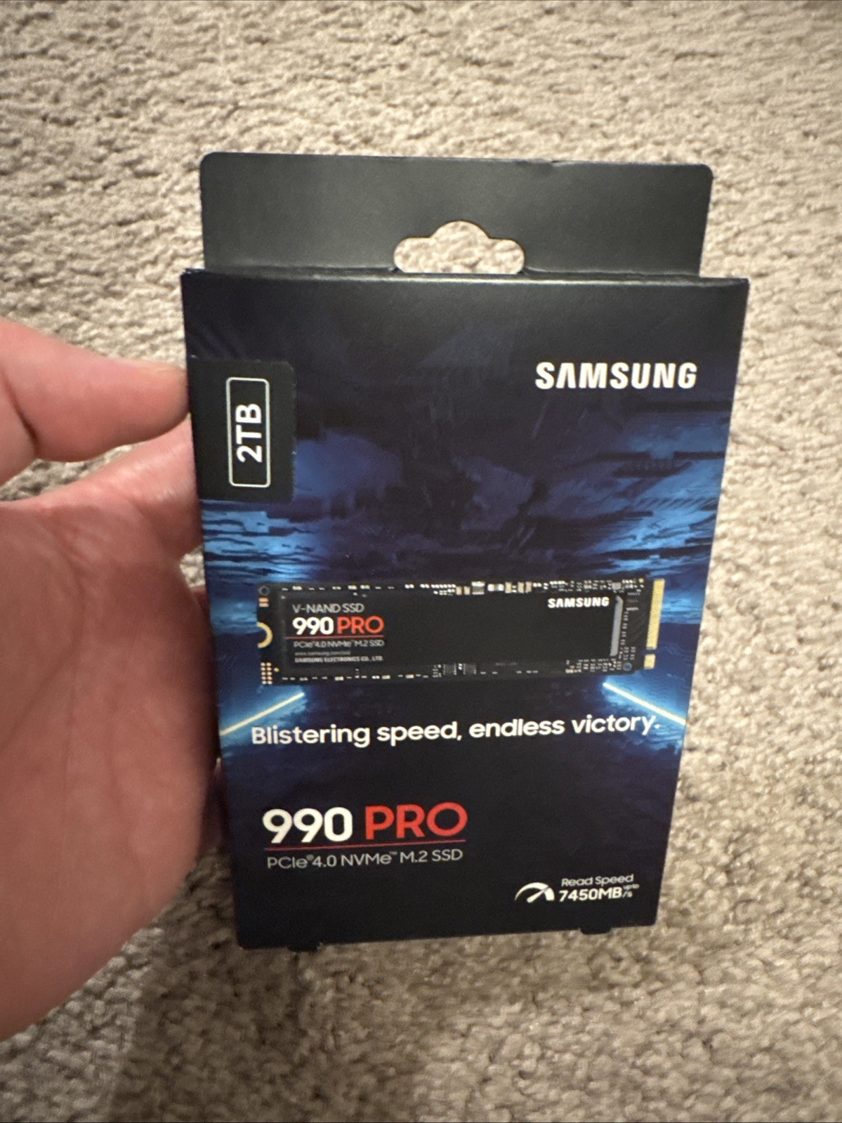 BRAND NEW SAMSUNG 990 PRO 2TB SSD M.2 PCIe 4.0 NVMe MZ-V9P2T0/2023 Version