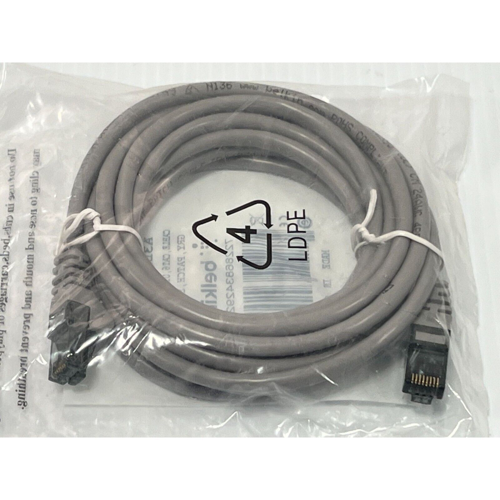 Belkin - A3L98010S - Cable - Cat6-UTP - RJ45M/M - Gray - Patch - Snagless