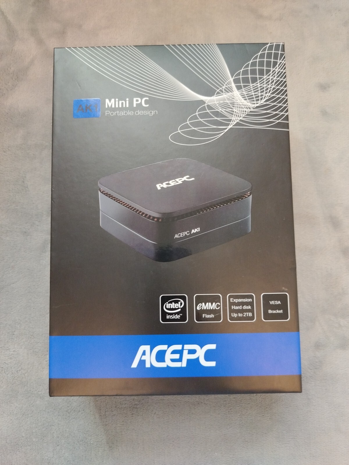 AK1 Mini PC Windows 10 Pro - Micro Desktop PC, 4GB DDR3/64GB eMMC