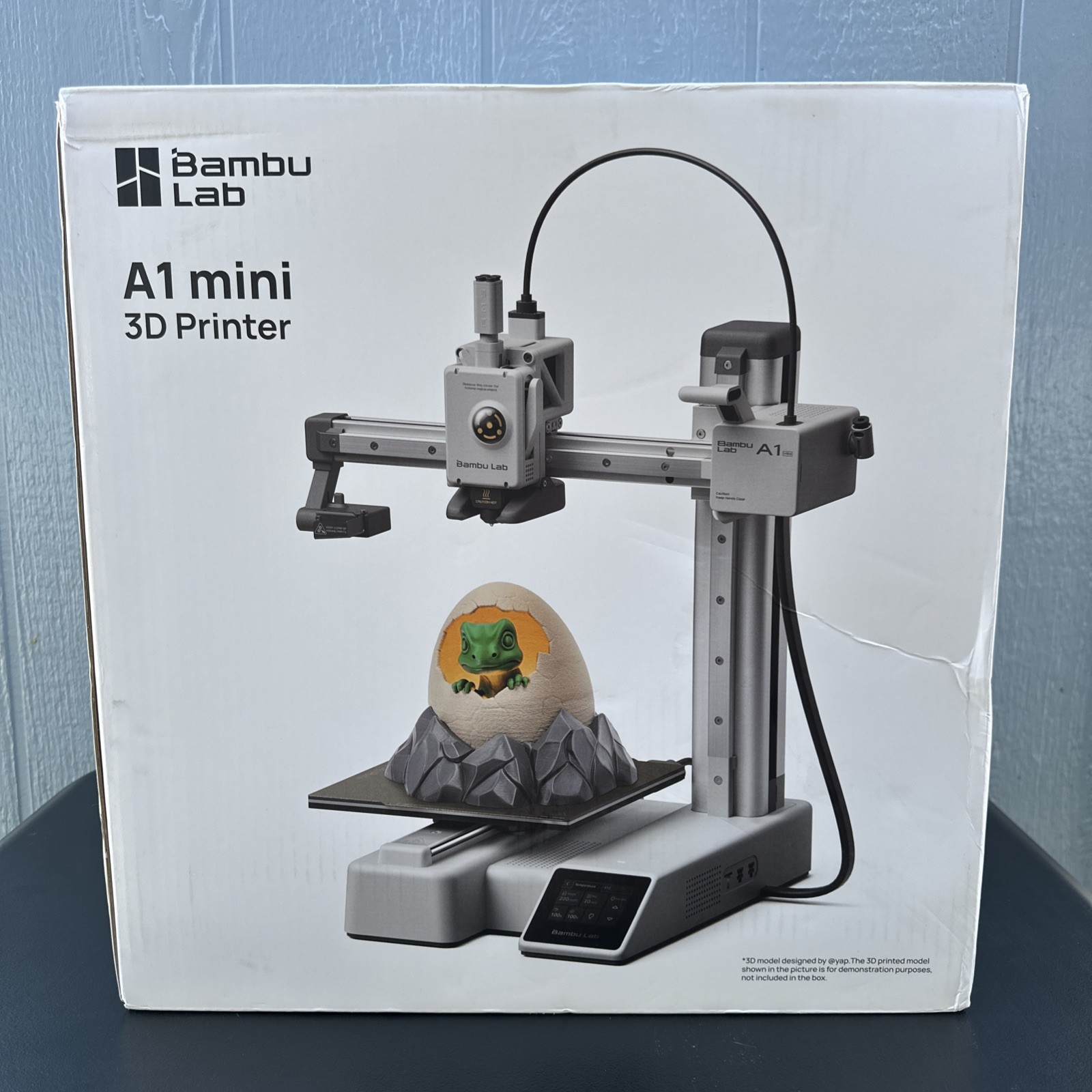 Bambu Lab A1 mini 3D Printer Non-Enclosed w/ Digital Display (PF002-M) - Silver