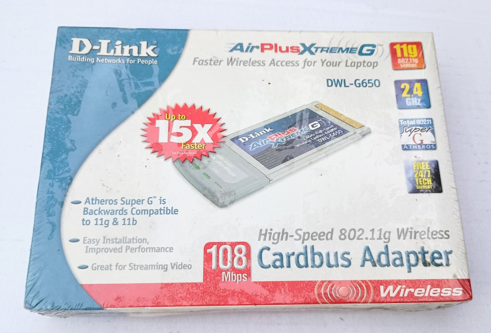 D-Link DWL-G650 Wireless Notebook Adapter NEW sealed