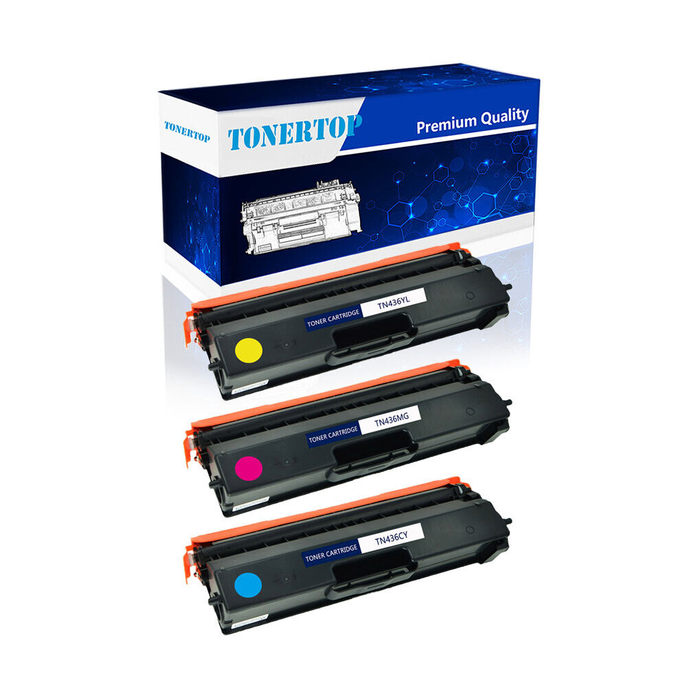 3PK Color Toner Fits for Brother TN436 HL-L8260CDW L8360CDWT L9310CDW L9310CDWT