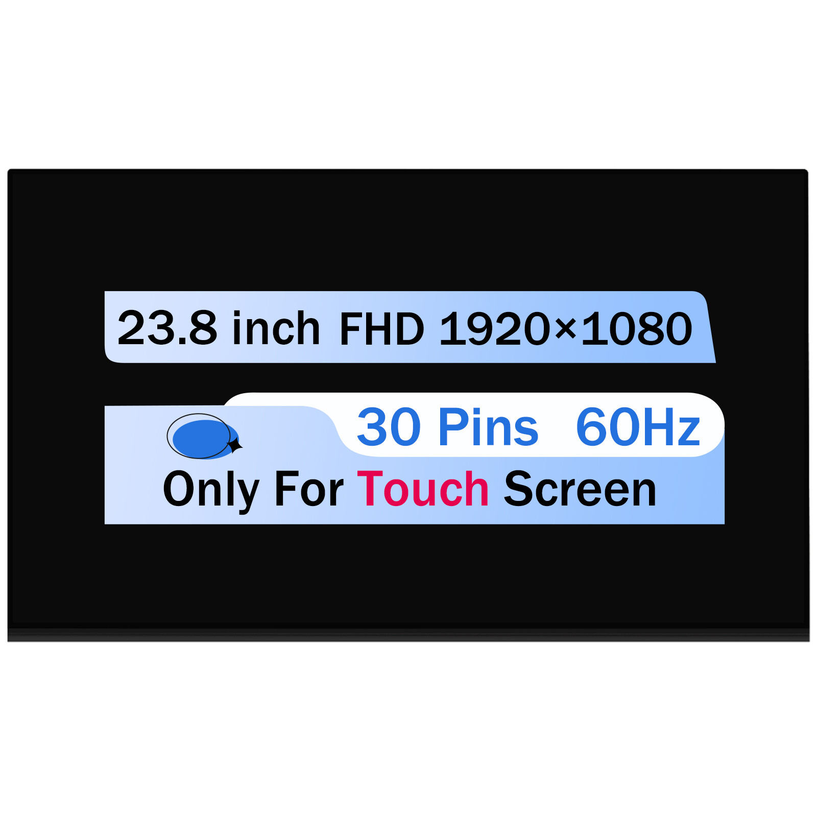 23.8" For HP 24-CR0013W All-In-One LCD Display Touch Screen Replacement 1080p