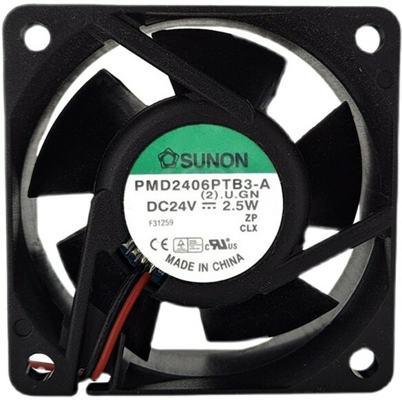 1 pcs   2-wire cooling fan PMD2406PTB3-A(2).U.GN DC24V 2.5W 60X60X25MM