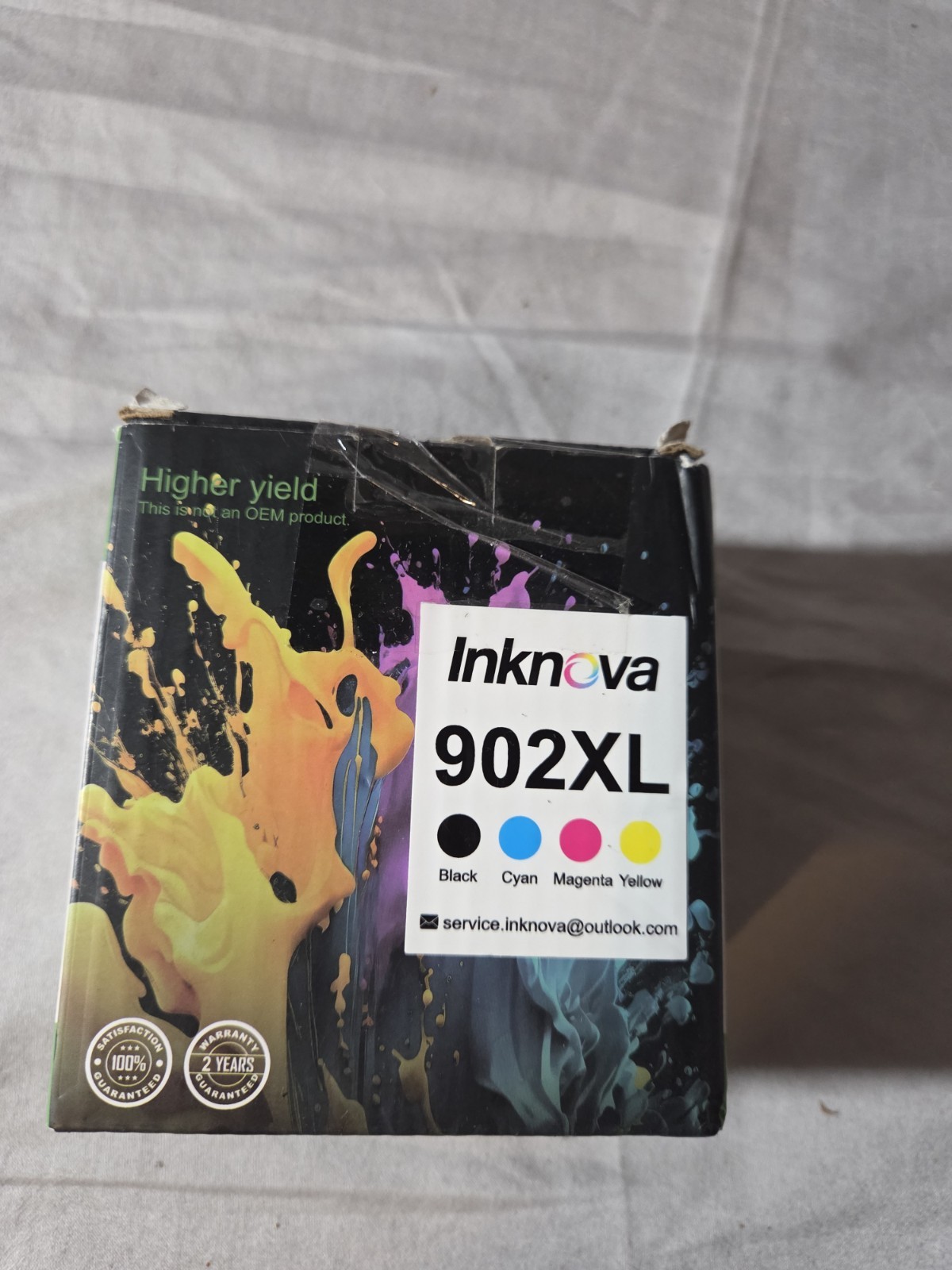 HP Compatible 902XL Black Color Combo Printer Ink Cartridges- Exp 09/2027