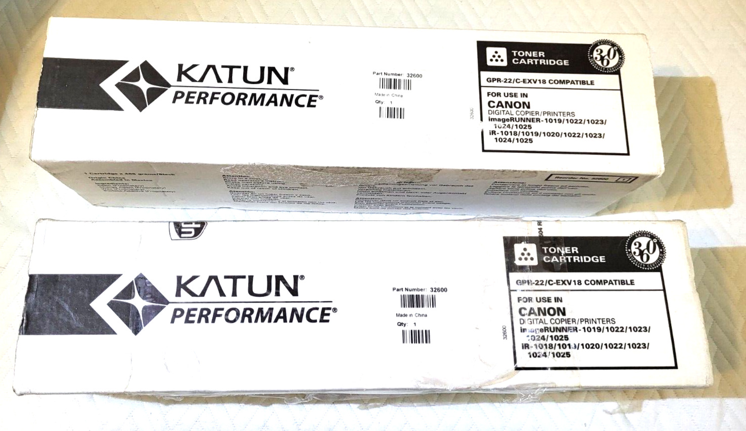2 KATUN 32600 Toner Black for Canon GPR-22 C-EXV18 Digital Copier/Printers