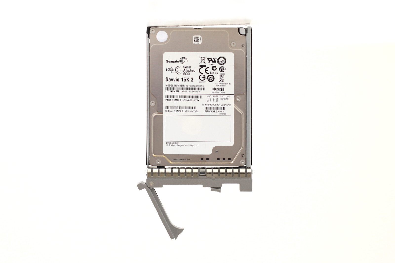 Seagate ST9300653SS 300GB 2.5" 6Gb/s 15K RPM SAS Drive W/Caddy P/N: 9SW066-175