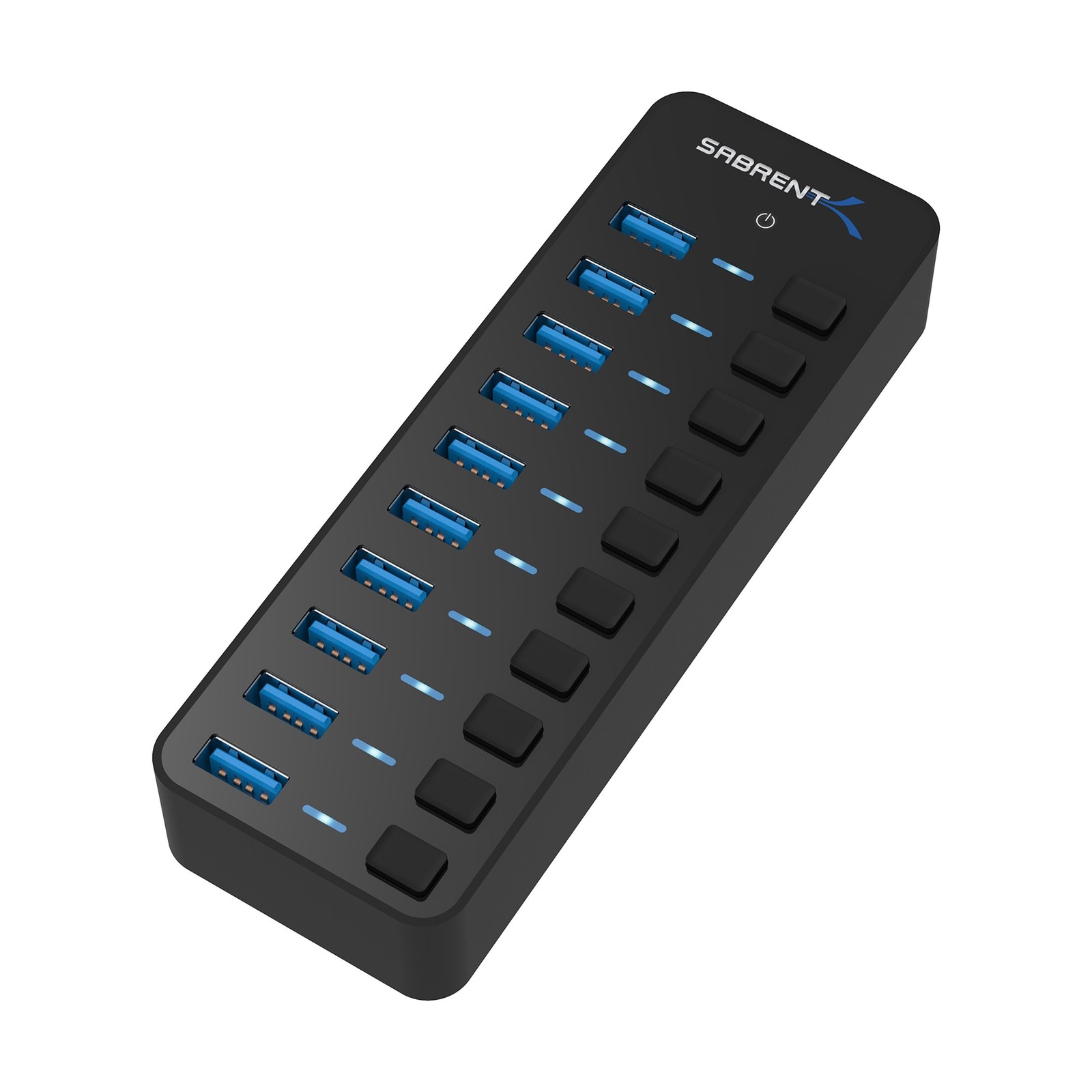 SABRENT 10-Port 60W USB 3.0 Hub with Individual Power Switches ... USA FAST SHIP