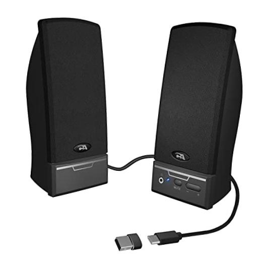 CA-2014USB 2.0 Multimedia Desktop Computer Speakers, Compatible with USB C or
