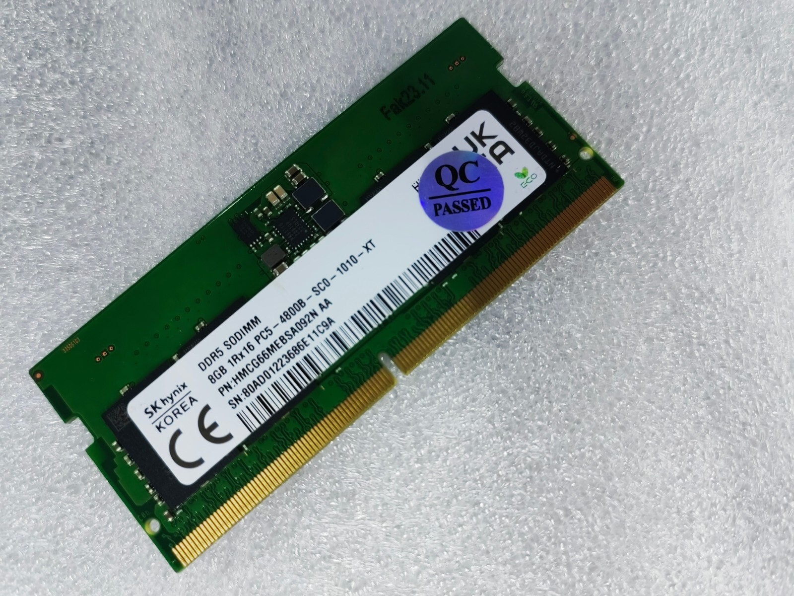 SK Hynix 8GB DDR5  Laptop SODIMM RAM4800MHz 1Rx16 PC5-4800B HMCG66MEBSA092N 095N