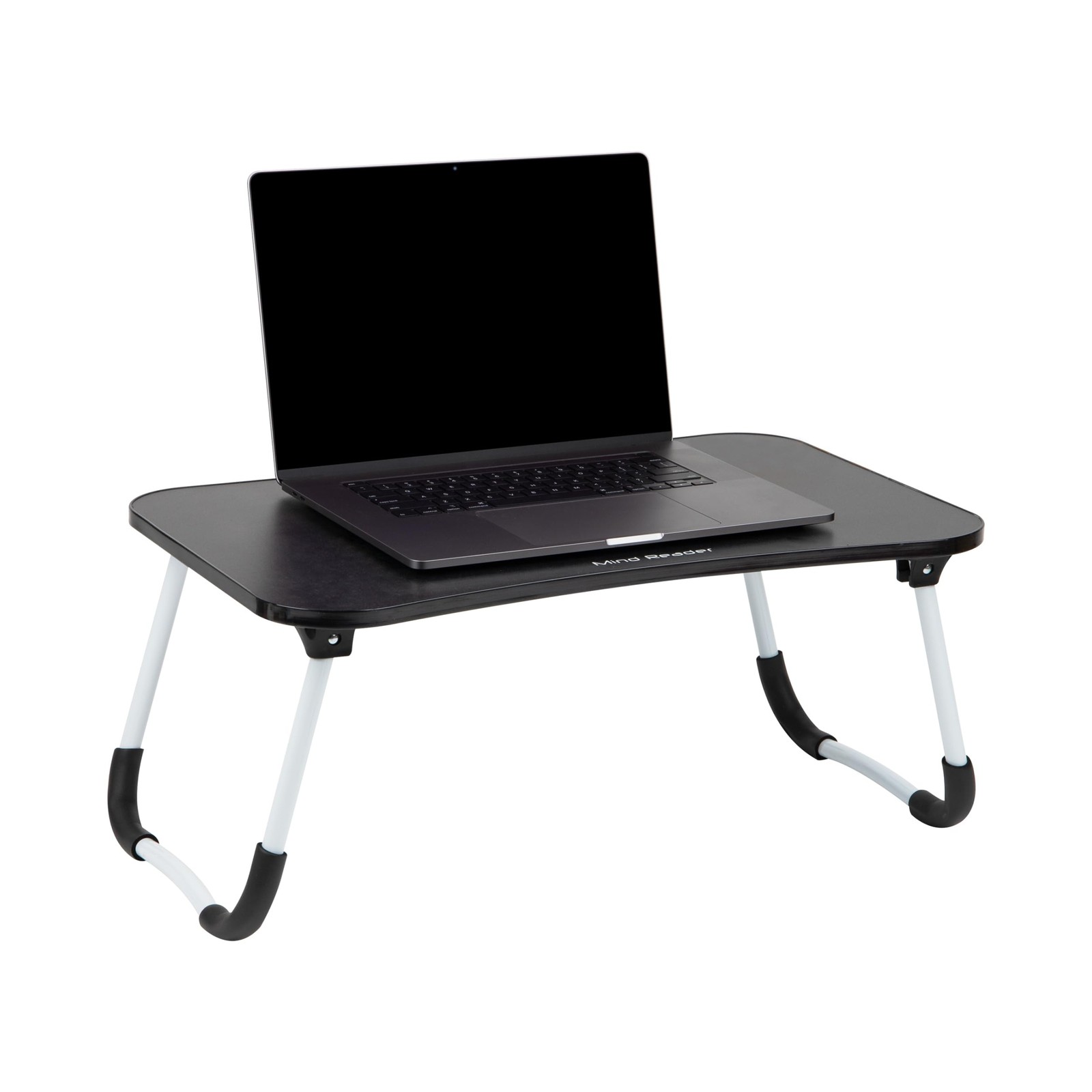 Mind Reader Lap Desk Laptop Stand with Folding Legs, Portable Bed Tray Table for