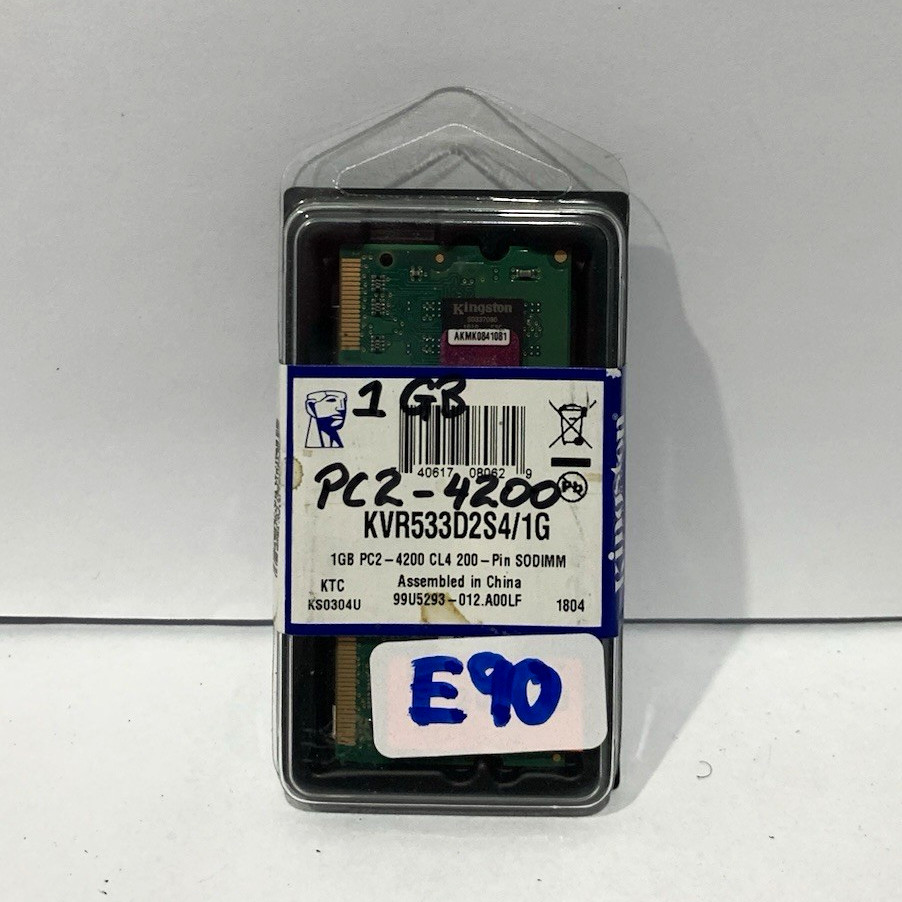 Kingston ValueRAM 1GB PC2-4200 DDR2-533 200-Pin SO-DIMM Non-ECC KVR533D2S4/1G