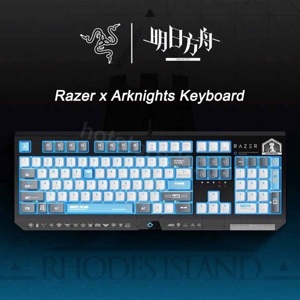 Official Arknights Rhodes Island TKL Wired Mechanical Keyboard 104Keys Limited