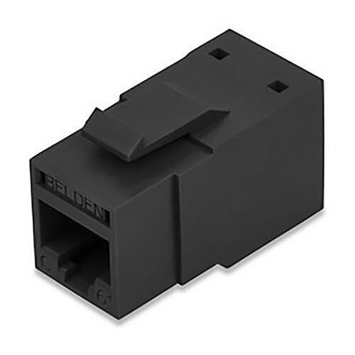 Belden Modular Cat 6+ Jack, UTP, Black (LOT OF 10)
