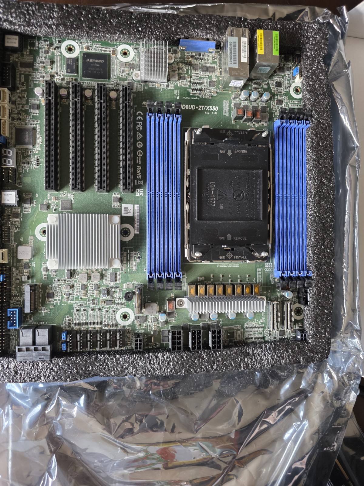 ASRock Rack SPC741D8UD-2T/X550 Deep Micro-ATX Server Motherboard LGA 4677 c741
