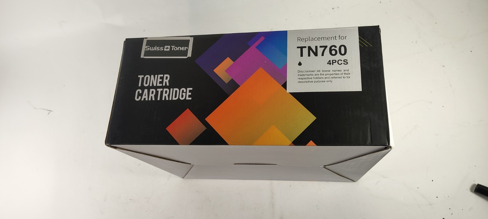 Swiss Toner TN760 Compatible Toner Cartridge 4 Pack for Brother Printers