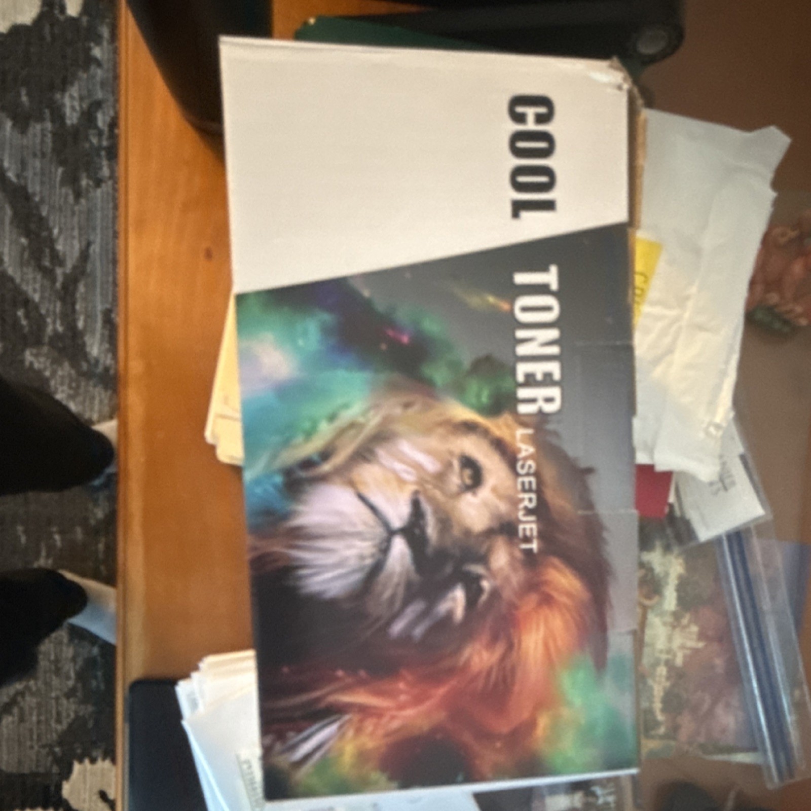Cool Toner Laser Toner Cartridge Lion Artwork Box