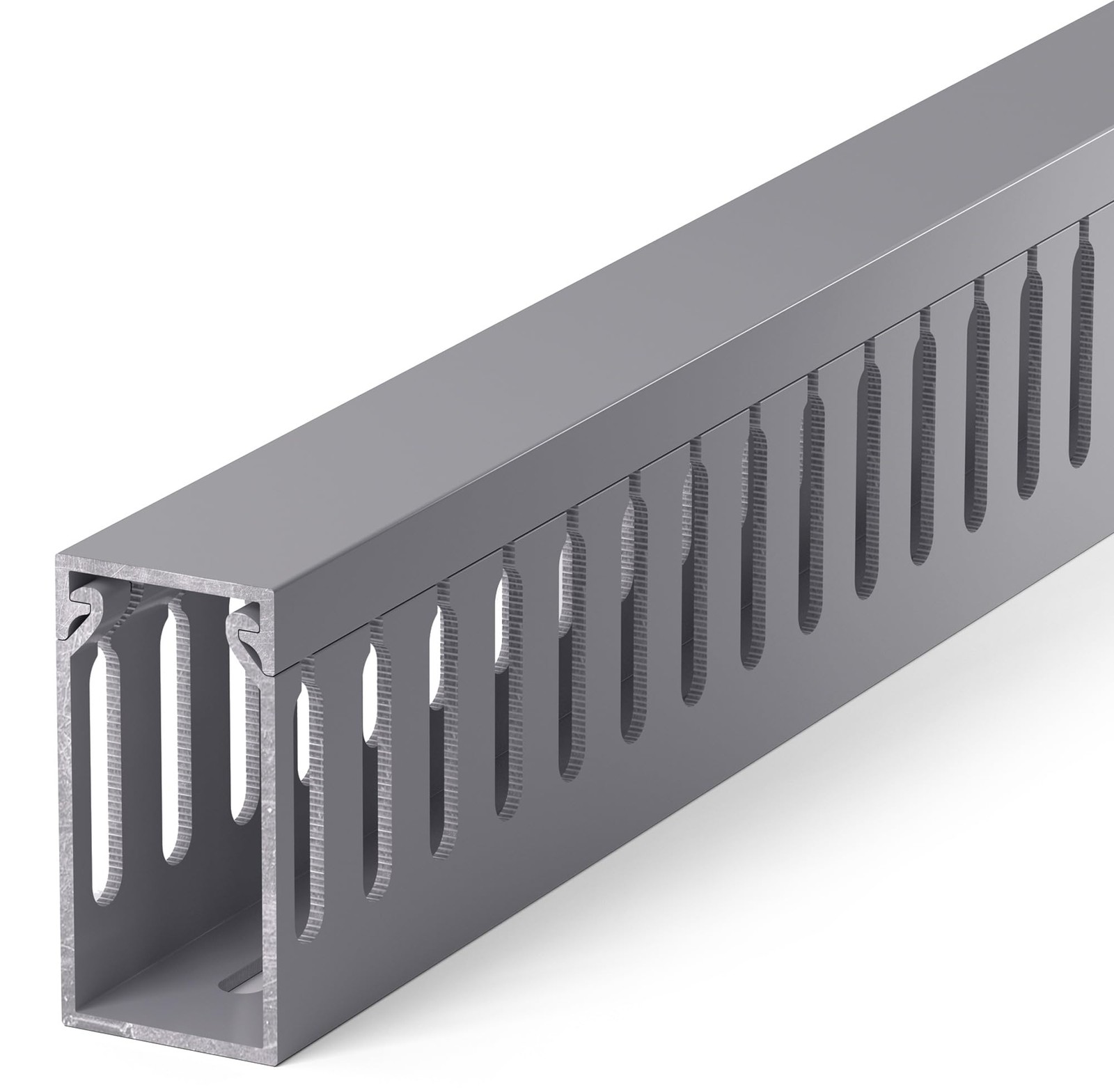 ZhiYo H2in x W1in Server Rack Cable Management 2in H Ã— 1in W Ã— 99in L, Grey