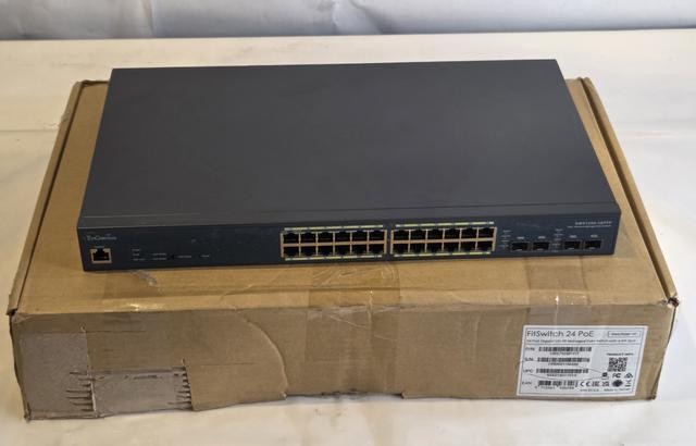 ENGENIUS EWS1200-28TFP 24-PORT POE+ L2 WIRELESS MANAGEMENT SWITCH W/ 4 SFP SLOTS