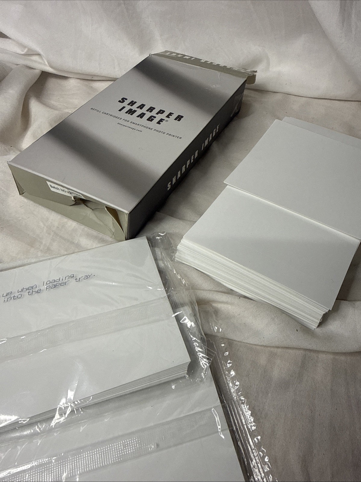 Sharper Image Smart Phone Photo Printer Paper Multiple Refill Packs Open Box