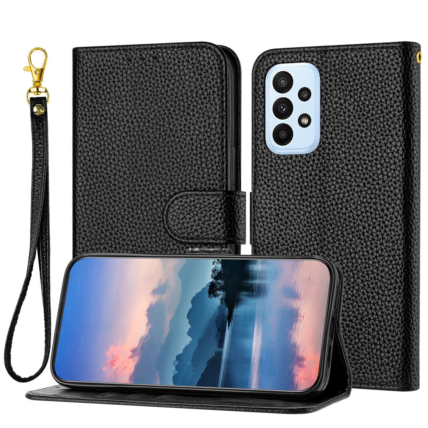 Strap Leather Wallet Cover Case For Motorola Edge 70 60 50 40 G86 G56 G 5G G75