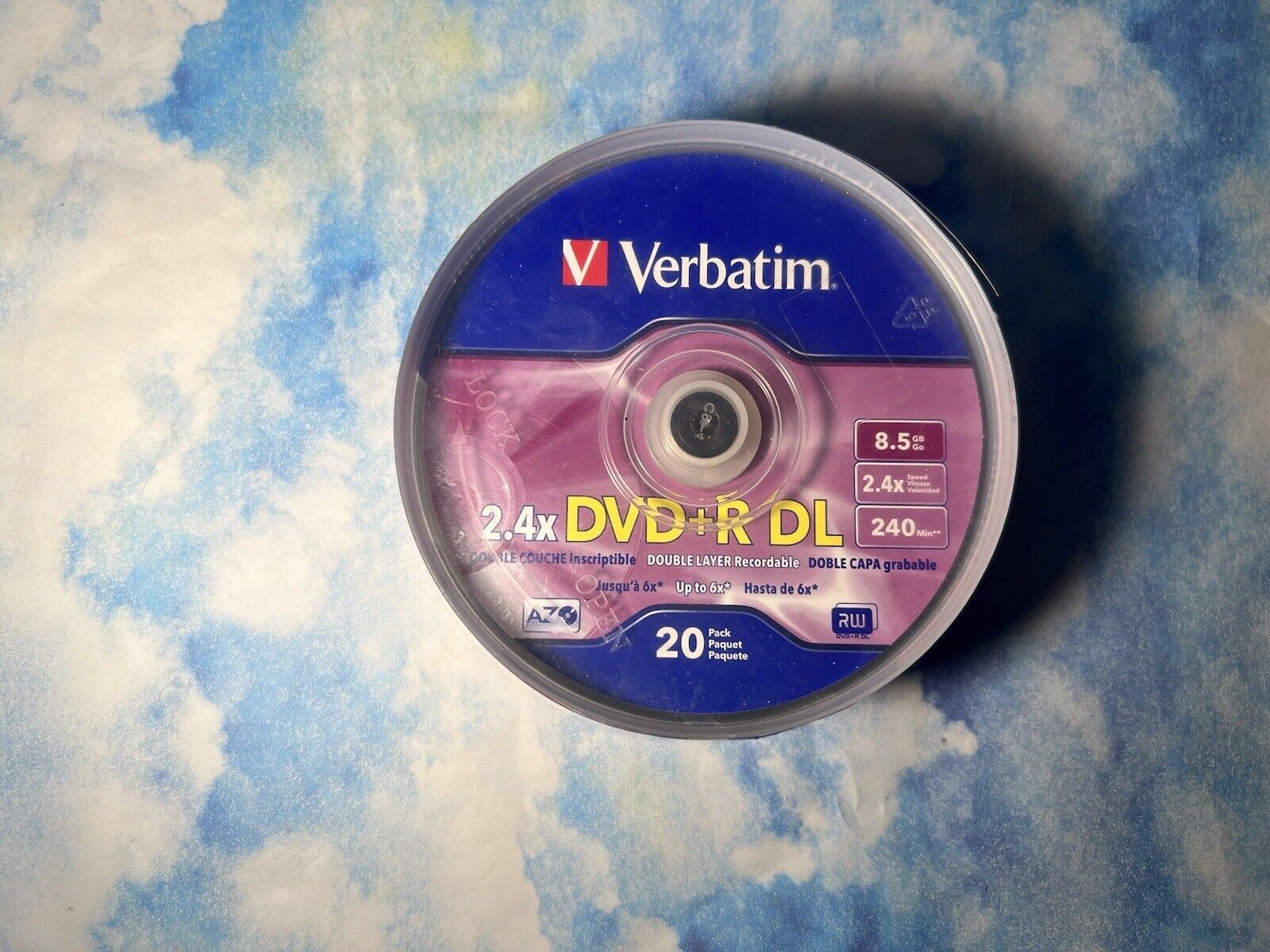 Verbatim DVD+R DL 2.4x 8.5 GB Double Layer Recordable (18 Pack)