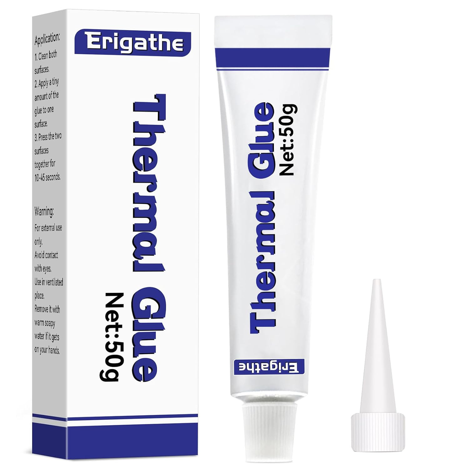 50Gram Conductive Thermal Glue, Silicone Viscous Adhesive Compound, High Perform