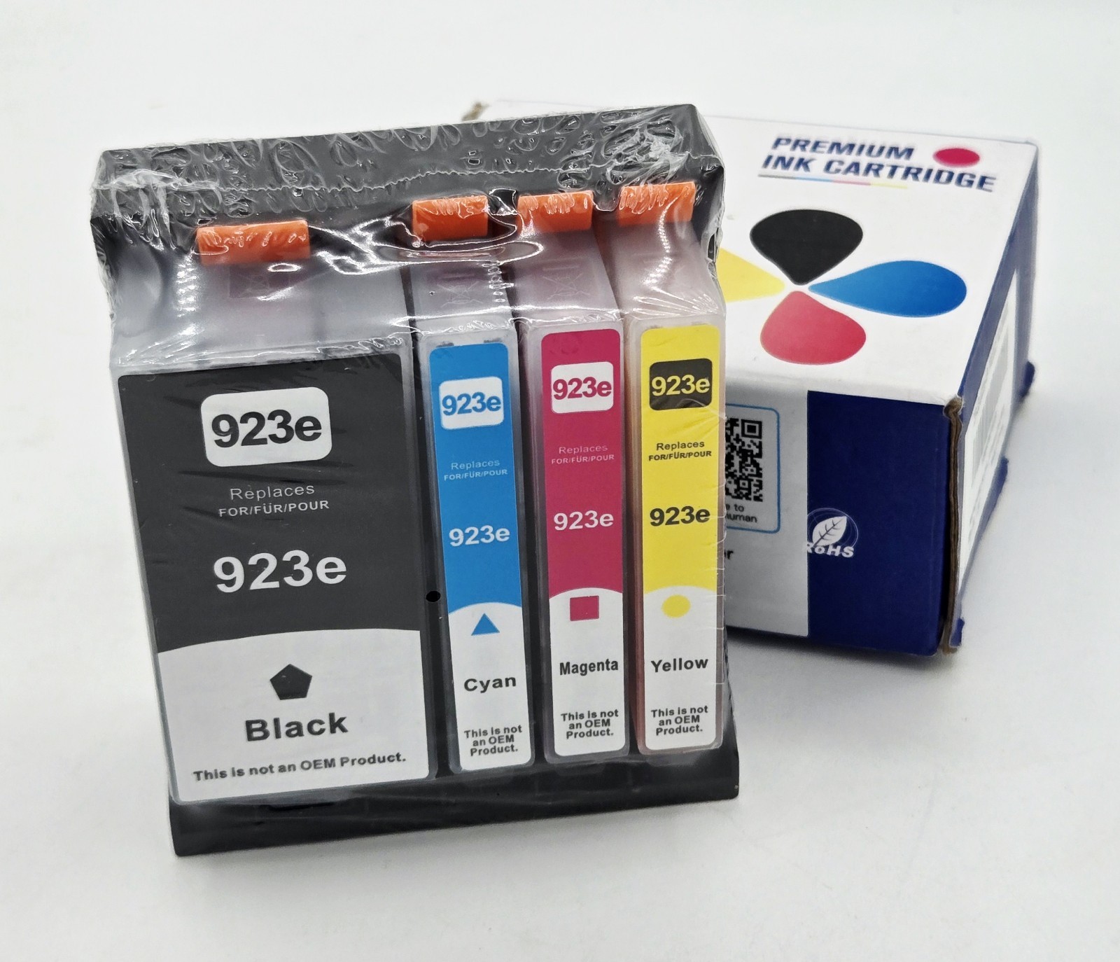 New Premium Ink Cartridges 923XL Set of 4 - Black Cyan Yellow Magneta