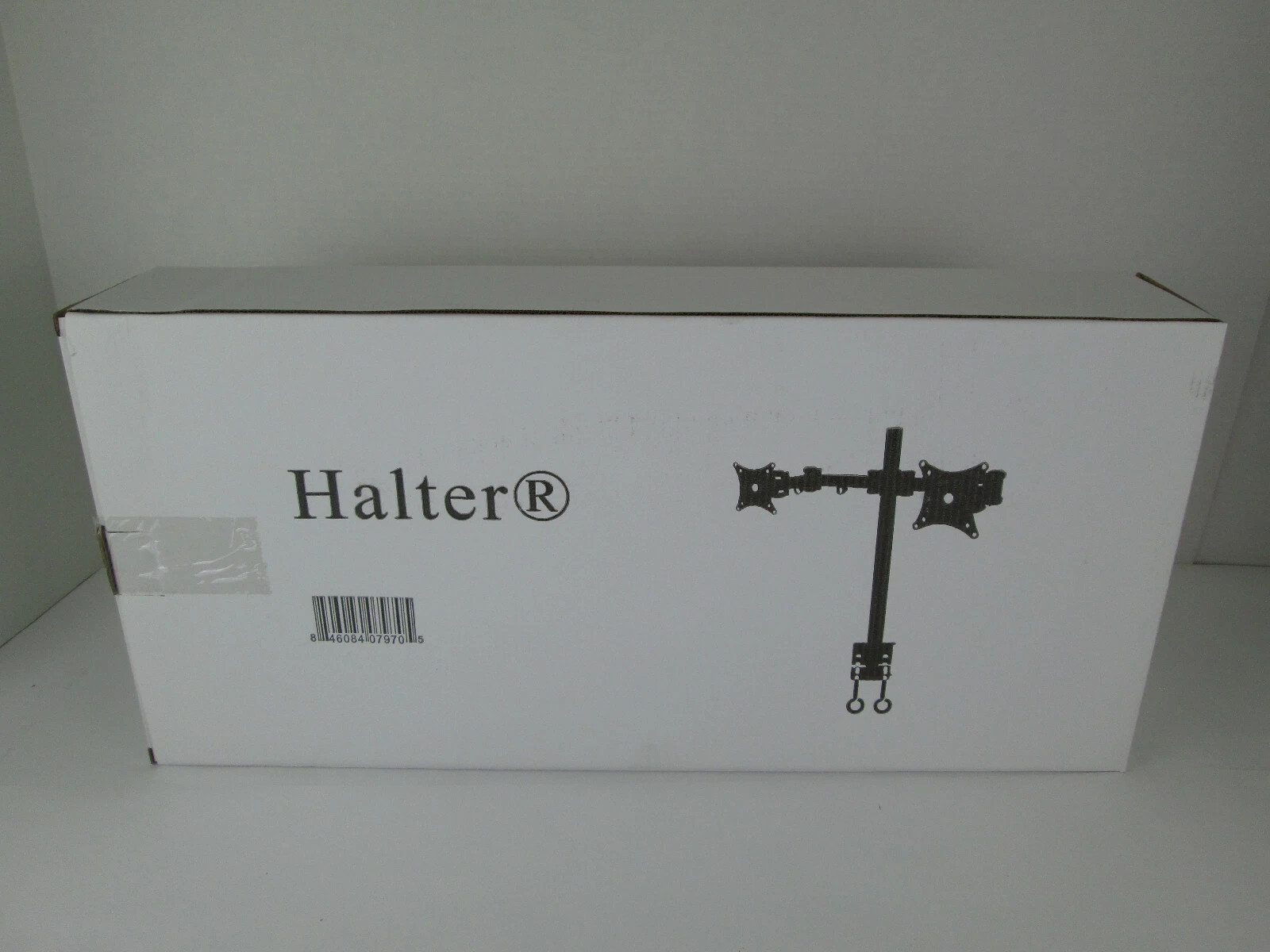 HALTER FREE TILT DUAL MONITOR ARM - BLACK