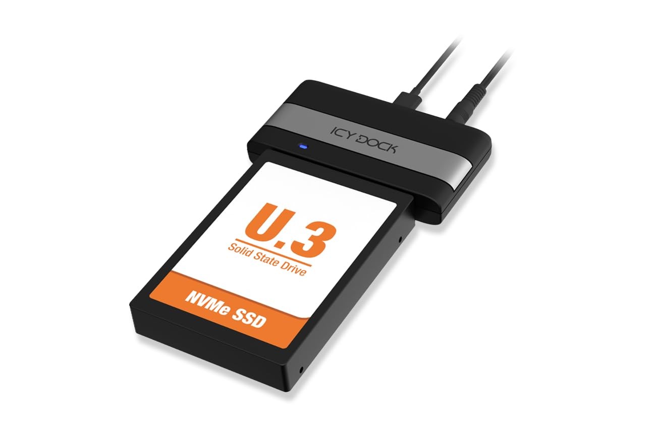 ICY Dock EZ-Adapter Ex MB307U-1VB USB4 to U.2/U.3 NVMe SSD External Adapter